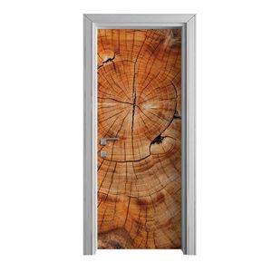 Tür Selbstklebende 80x210 cm Türfolie Türtapete Klebefolie - Holz Stamm