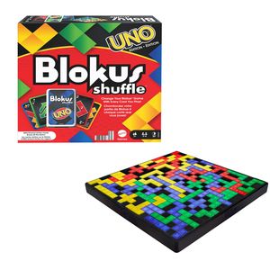 Mattel Games Blokus Shuffle: UNO Edition Brettspiel ab 7 Jahren