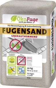ÖkoFuge Fugensand Unkrauthemmend grau 20 kg