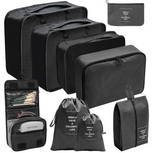 9er-Set Koffer Organizer Set,Packing Cubes für Kleidung,für Koffer Packtaschen