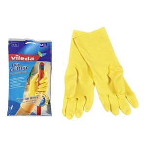 Vileda 1500460 Handschuh Der Griffige Universal Grip, Größe: M, gelb (1 Paar)