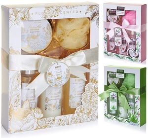 BRUBAKER Cosmetics Kúpeľová a sprchovacia súprava Vanilla Rose Mint Scent - 5-dielna darčeková súprava