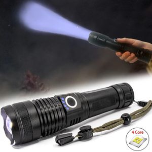 Extrem Stark LED Taschenlampe Militär Taktische Akku USB Wiederaufladbar