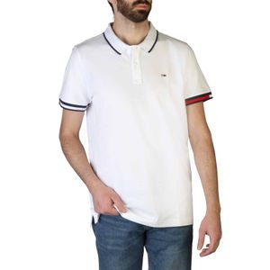 Tommy Hilfiger Herren Poloshirt Polohemd T-Shirt, Größe:XL, Farbe:Weiß-weiß,marine
