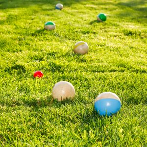 HI 10-tlg. Boule-Spielset Holz