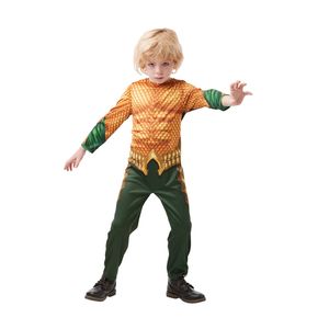 Aquaman - Kostým - detský BN5034 (S) (zlatý/zelený)