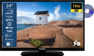 Telefunken XH24SN550MVD 24 Zoll Fernseher / Smart TV (HD Ready, HDR, 12V, DVD) - 6 Monate HD+ inkl.