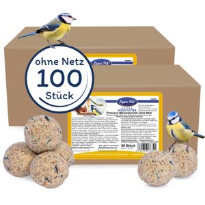 100 Stk. Lyra Pet® Premium Meisenknödel ohne Netz à 85 g