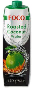 FOCO Roasted Coconut Water 1 Liter | Kokosnusswasser Kokoswasser Getränk mit Röstgeschmack