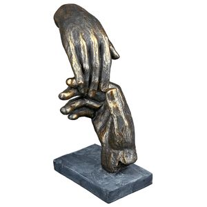GILDE Skulptur Two hands - bronze - H. 21cm x B. 13cm