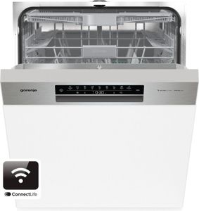 Gorenje GI673C60X, Napůl vestavěné, Plná velikost (60 cm), Nerezová ocel, Bílá, Černá, Dotyk, Studený, Horký