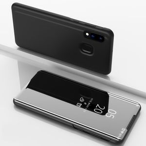 Samsung Galaxy A20e Flip Cover Clear View Handy Tasche Schutz Hülle Smartcover Etui Case