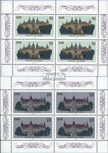 Briefmarken DDR 1986 Mi 3032-3033 Kleinbogen (kompl.Ausgabe) postfrisch Schlösser