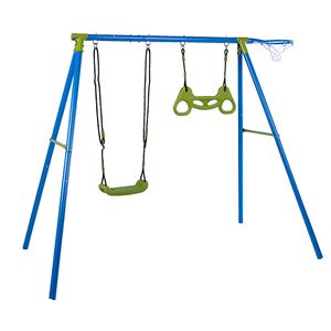 Sandora 40035 3 Funktionen Kinder Schaukel mit Schaukelgestell XNS036 - 50kg