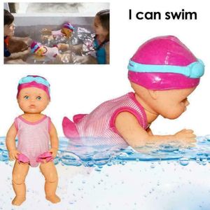 Darmowade 1 Stück Schwimmende Puppe Badepuppe Frühen Pädagogisches Kinderspielzeug (3x AAA-Batterien (Sie müssen Ihre eigene Batterie mitbringen.)