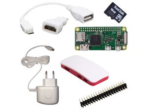 Raspberry Pi Zero W Full Start Geh Netzteil Gpio Adapter Noobs (Rb-Set-Zerow)