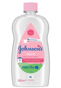 Johnson & Johnson Pflegendes Körperöl - Frisches Hautöl für Geschmeidigkeit, 500 ml