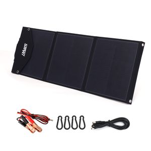 100W Faltbar Solar Ladegerät 3-Port USB QC3.0 Solar Panel Solarmodul Tragbarer Monokristallinem Outdoor für Smartphone Handy Tablet Powerbank Kamera