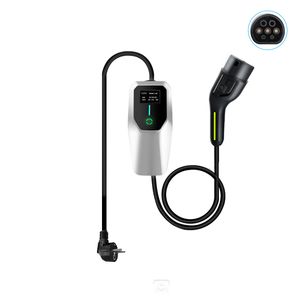 Ladepistole 8A/10A/13A/16A EVSE EU EV Ladekabel Type2 Tragbare Ladegerät Box 3.5KW ev charger 4m