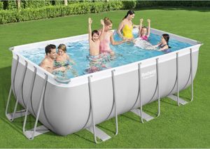 Bestway Power Steel Pool-Set Rechteckig 412x201x122 cm