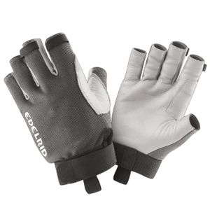 Edelrid Work Glove Open II Kletterhandschuh Damen und Herren, Farbe:titan, Größe:L