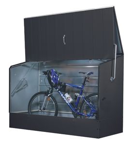 Trimetals Metallgerätehaus Fahrradbox für bis zu 3 Fahrrädern, anthrazit