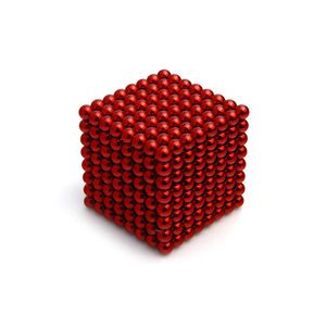 512 Stück Neodym Kugeln-Magnet 5 mm Ø Rot - Puzzle