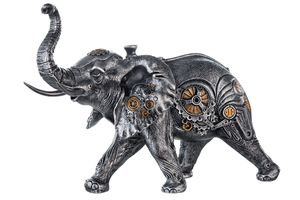 Gilde 37041 Steampunk Figur Elefant 28cm Elephant Dekoration