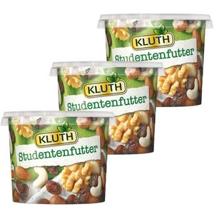 Kluth Studentenfutter Premium Snack Quelle für Vitamin E 300g 3er Pack