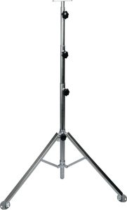 BOXTEC Multifunktionales Teleskopstativ für Baustrahler, extrem stabiles standfestes Stativ für Fluter höhenverstellbar bis 3,5 Meter, hochwertige Verzinkung