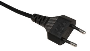 McPower Euro síťový kabel s vypínačem a zásuvkou E27, 3,5 m, černý