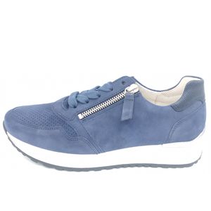 Gabor Shoes Sneaker - Blau Leder Größe: 38 Normal