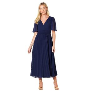 Dorothy Perkins - Zavinovacie midi šaty pre ženy DP6028 (40 SK) (námornícka modrá)