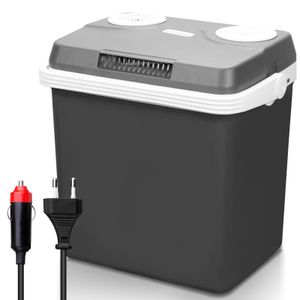 32L Kühlbox Elektrisch Mini-Kühlschrank 230V/12V für KFZ Auto Camping kühlt & wärmt mit ECO-Modus Kühltasche, Isoliertasche, Elektrische