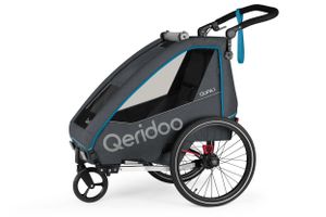 Qeridoo QUPA 1 Blue Kinderfahrradanhänger Einsitzer
