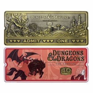 Dungeons & Dragons: The Cartoon Replica Achterbahnticket zum 40-jährigen Jubiläum, limitierte Auflage