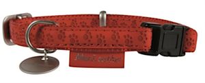 klick-Halsband Zolux 1,5 x 20-40 cm Kunstleder rot