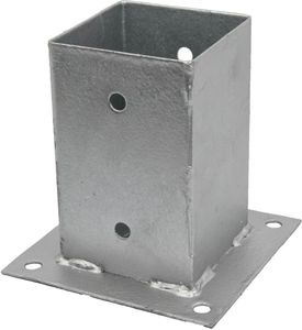 GeZu Impex® Aufschraubhülse 71 x 71 x 150 mm, Pfostenträger, Aufschraubbodenhülse, Bodenhülse