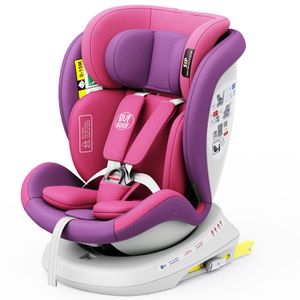 TWT I-SIZE Plus DELUXE UnicornPink Kindersitz mit 360 Grad drehbarem Isofix-System-BUF BOOF 0, 36 kg