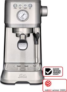 Solis Siebträger Kaffeemaschine 54 mm Siebhalter Milchaufschäumer Bohnen, Pads