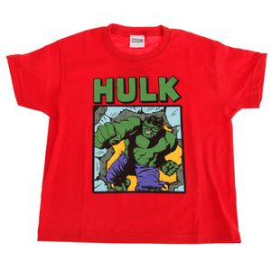 Marvel Hulk Kinder T-Shirt PG149 (7-8 Jahre (128)) (Rot)