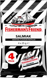 Fisherman's Friend Salmiak zuckerfrei 4x25g