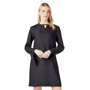 Principles - Dámske šaty s prešívaním DH7642 (40 DE) (Black)