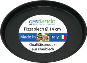 10 x Pizzablech aus Blaublech rund Ø 14 cm