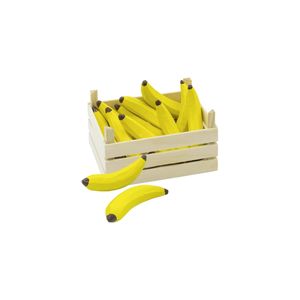 goki 10 Bananen in Obstkiste Holz 14x10cm