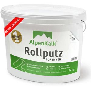 AlpenKalk® Rollputz extraFEIN (0,3 mm) jetzt 14kg (12+2) / ca. 60 m²
