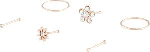 Rose Gold Blume Stud Nose 6 Pack