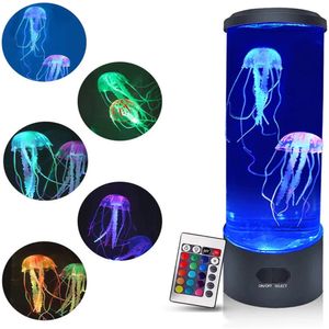 PRECORN Quallen-Lampe – LED Aquarium, Fernbedienung und 3D-Meeresaquarium Lavalampe. Geschenke für Kinder, Jellyfish Lamp als Stimmungslicht. Perfektes Geschenk zu Geburtstag, Weihnachten, Dekoration