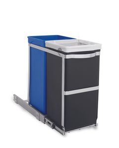 simplehuman 35 Liter ausziehbarer Schrank-Recycler - 5,7x5,7x26,2 cm; CW1016
