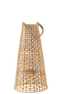 J-Line Laterne Anais - Rattan - Naturell - Large